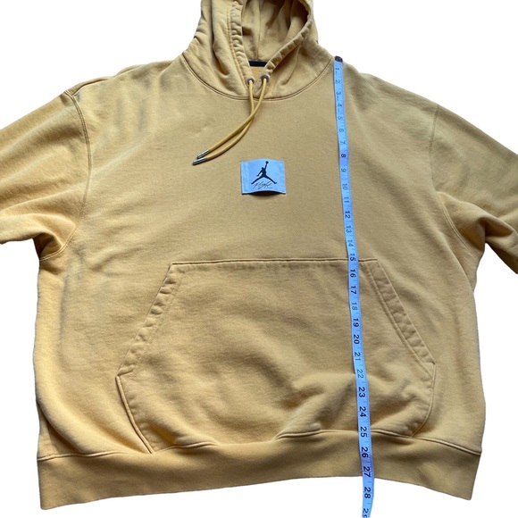Nike Men’s Yellow Air Jordan Essentials Statement Fleece Hoodie 2XL - Picture 8 of 13
